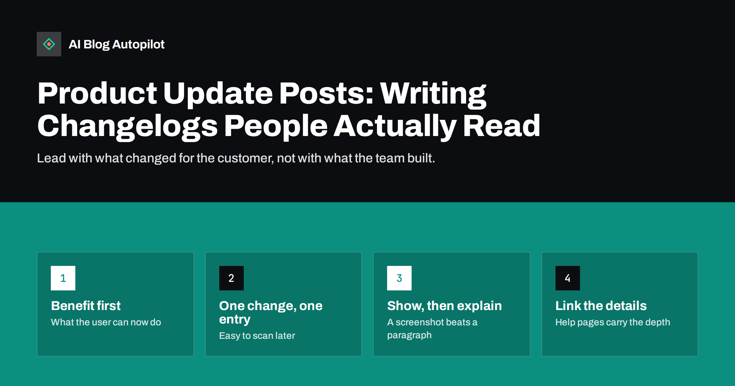 Product Update Posts: Writing Changelogs People Actually Read