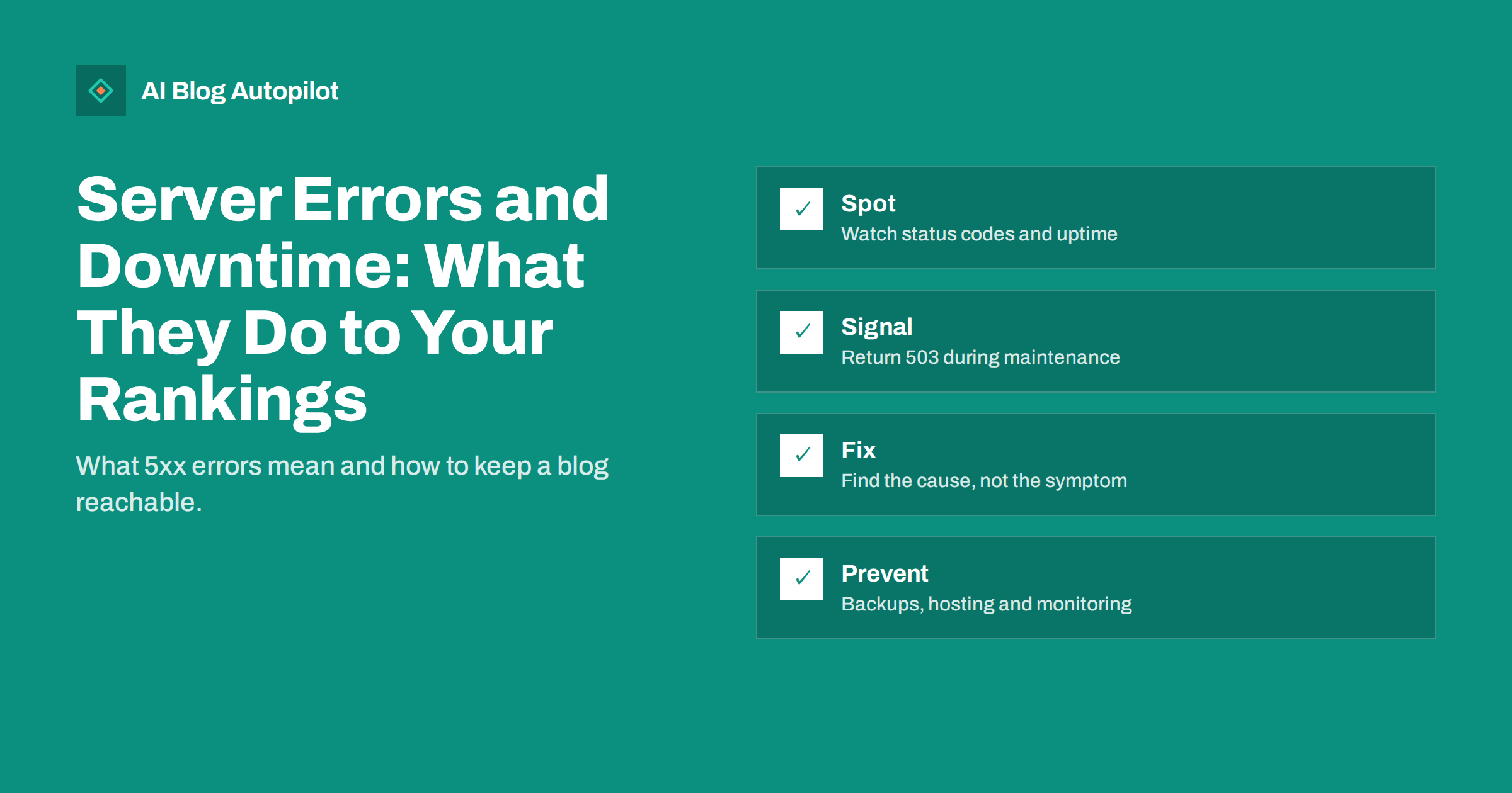 Server Errors and Downtime: What They Do to Your Rankings