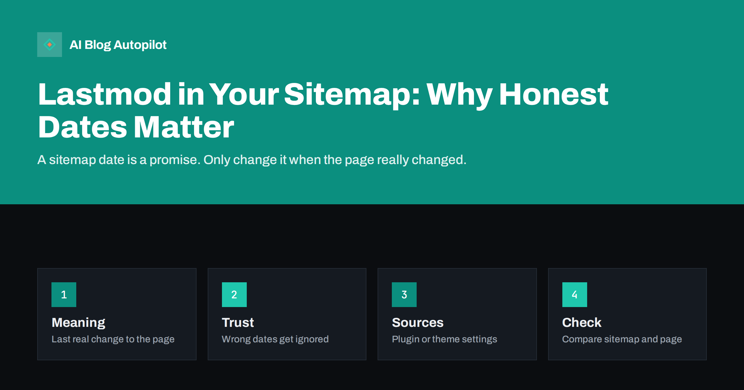 Lastmod in Your Sitemap: Why Honest Dates Matter