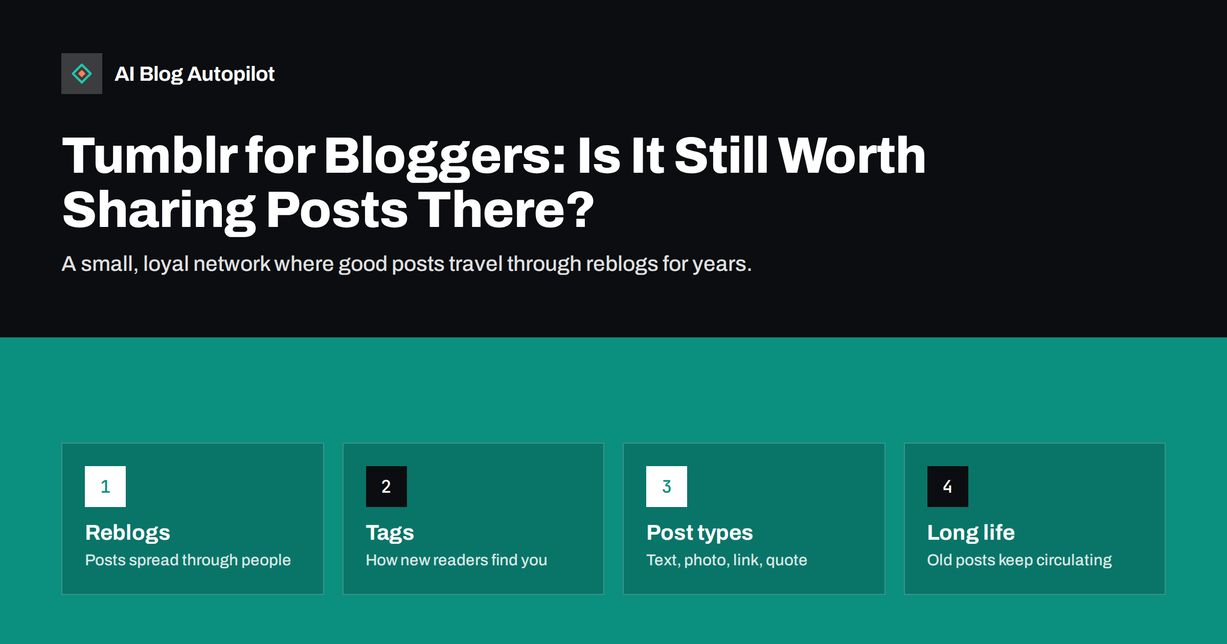 Tumblr for Bloggers: Is It Still Worth Sharing Posts There?