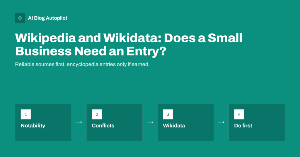 Wikipedia and Wikidata: Does a Small Business Need an Entry?