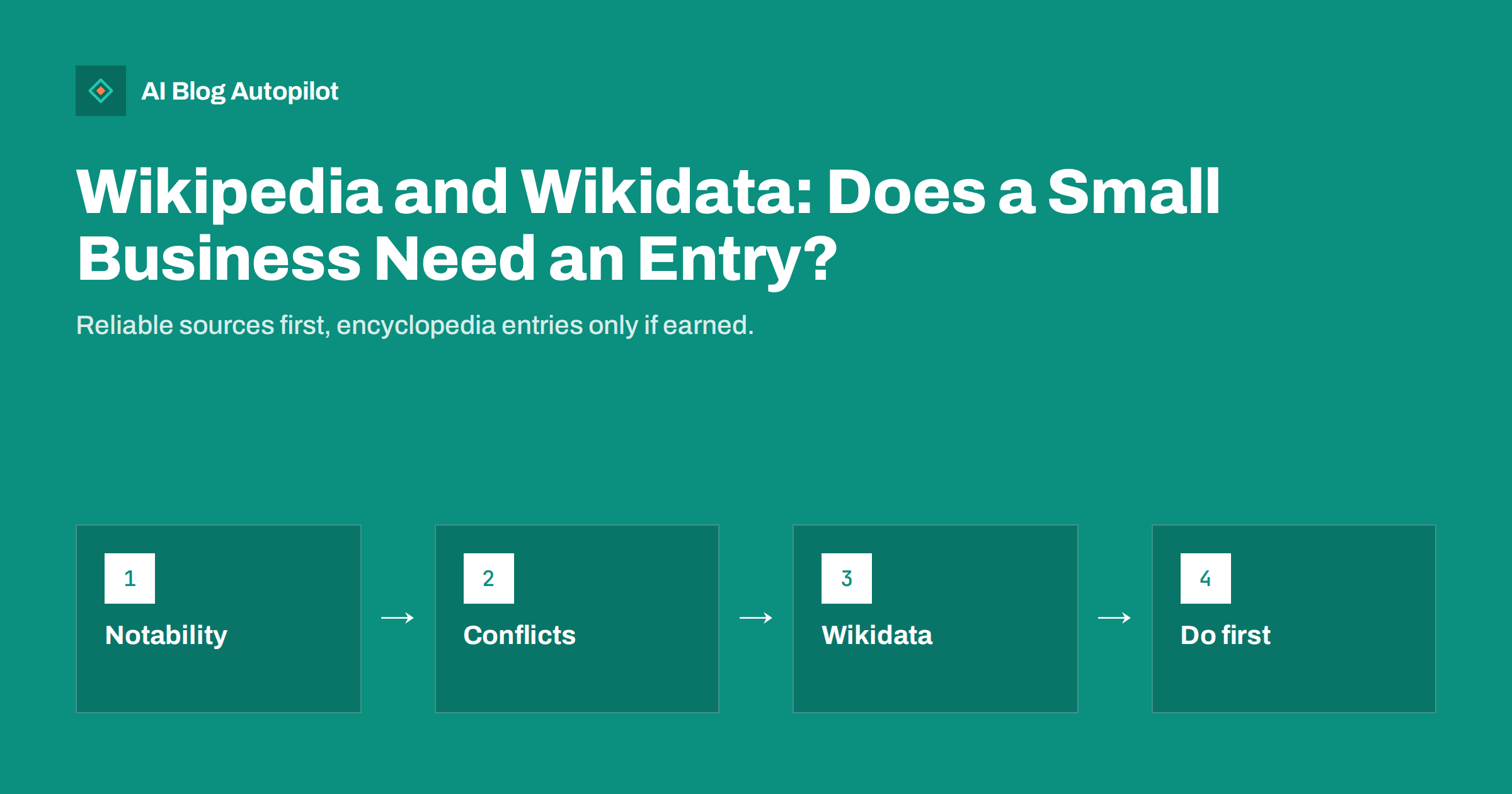 Wikipedia and Wikidata: Does a Small Business Need an Entry?