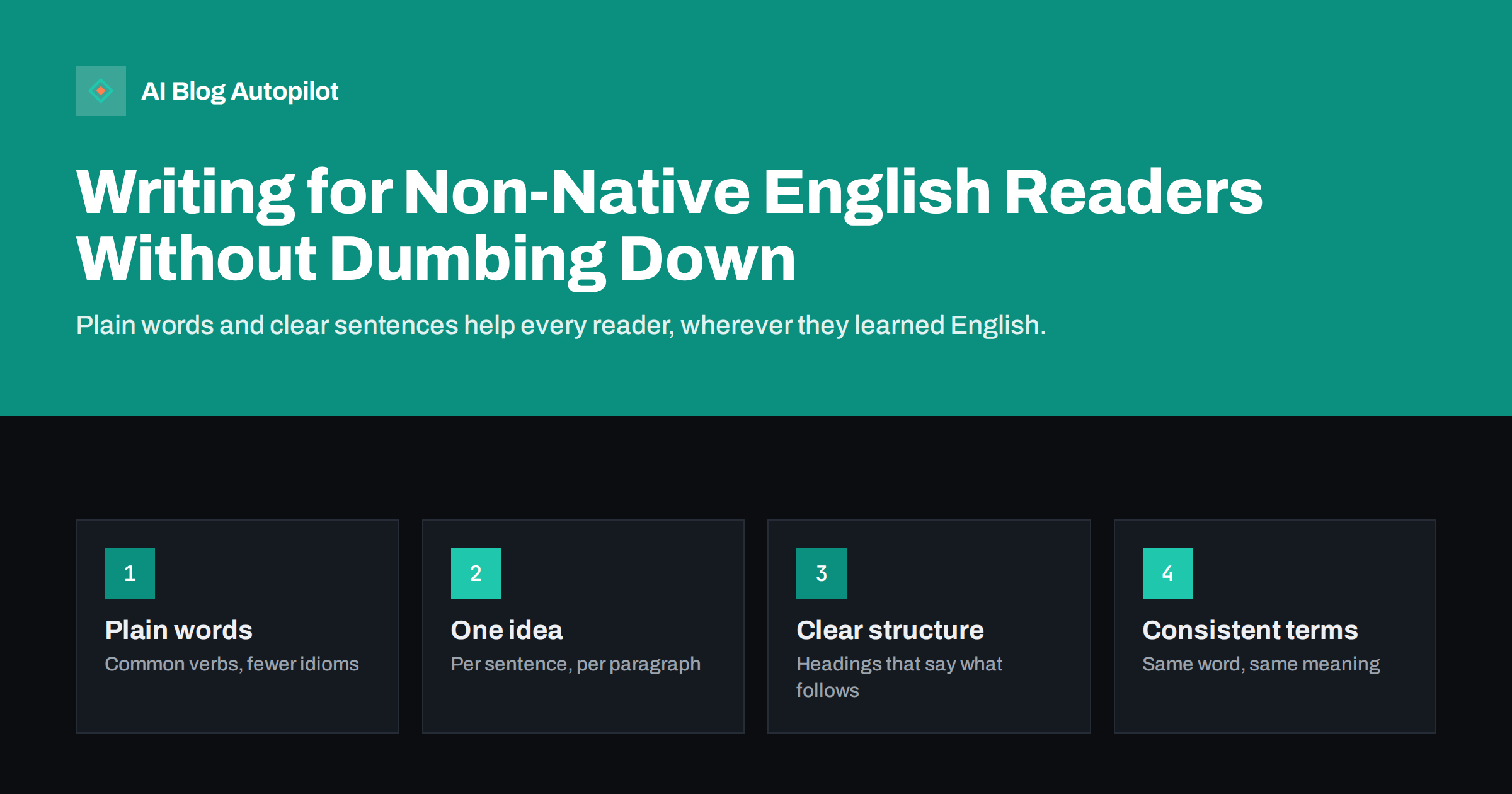 Writing for Non-Native English Readers Without Dumbing Down